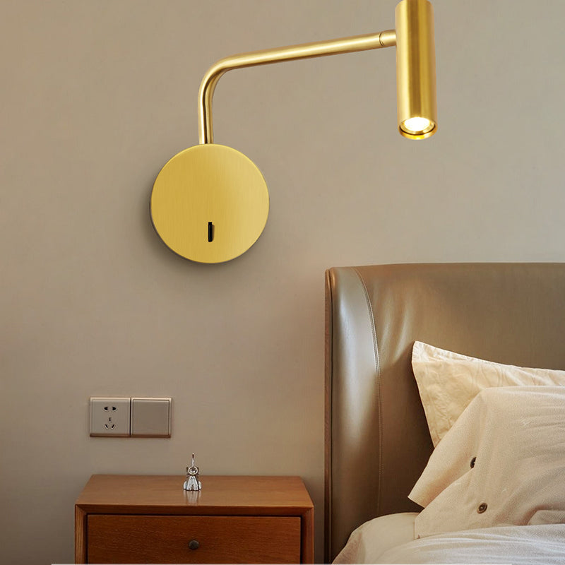 Luz de pared de lectura de aluminio moderna Luz LED LED LOW LIGHTIVE para dormitorio