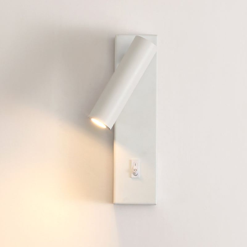 Minimalismo in metallo a parete a parete illuminazione a parete a 1 luci per la camera da letto