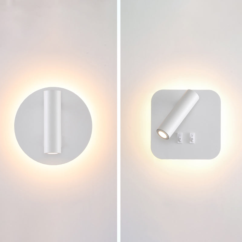 Minimalismo in metallo a parete a parete illuminazione a parete a 1 luci per la camera da letto