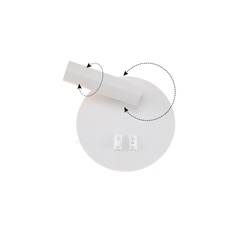 Minimalismo in metallo a parete a parete illuminazione a parete a 1 luci per la camera da letto