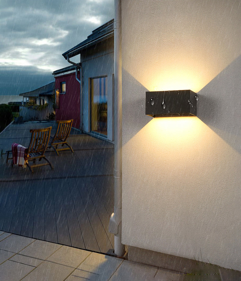 Rectangle Wall Mounted Lamp Modern Simplicity Aluminum Wall Mount Lamp for Living Room