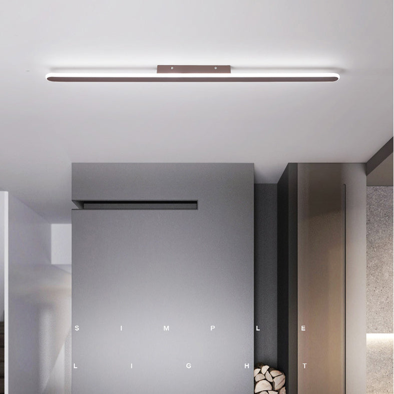 Plafonnier encastré linéaire à 1 lumière, nouveau plafonnier moderne en acrylique