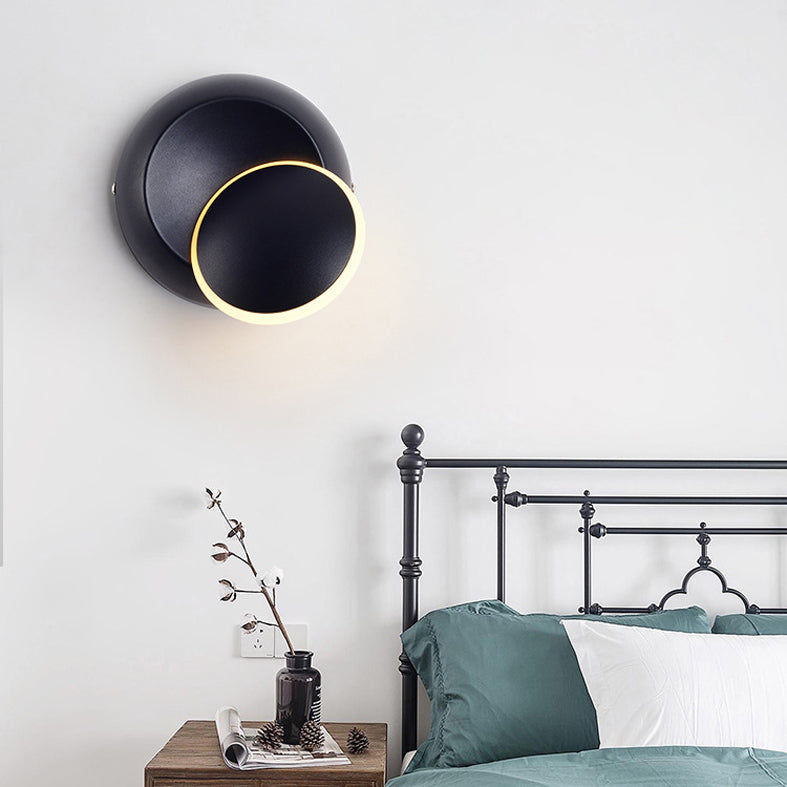 Modernist Silica Gel Rounded Shade Wall Light Fixture 1-Light LED Sconce Light