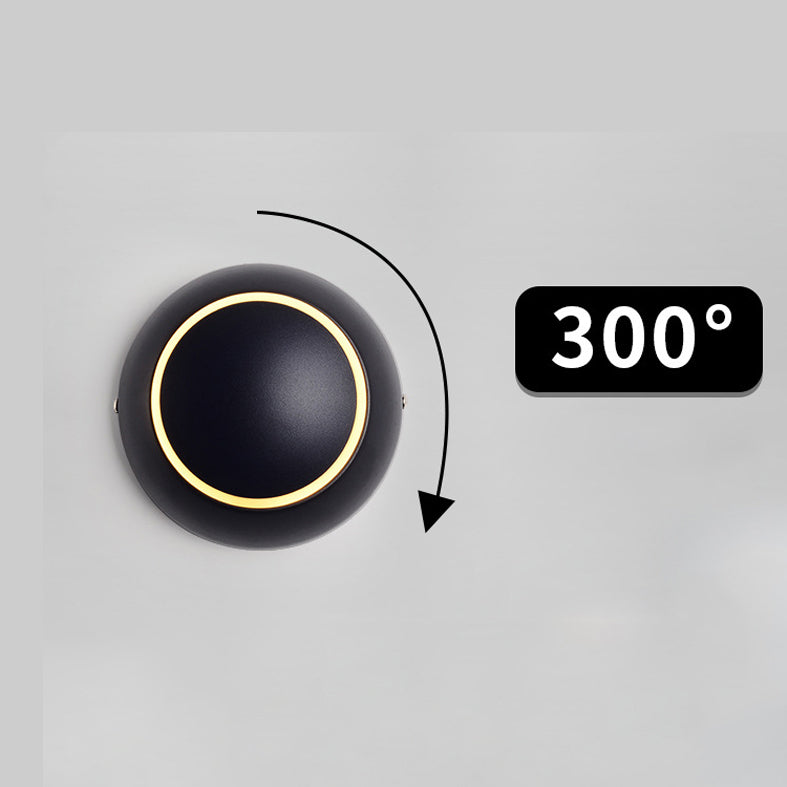 Modernist Silica Gel Rounded Shade Wall Light Fixture 1-Light LED Sconce Light