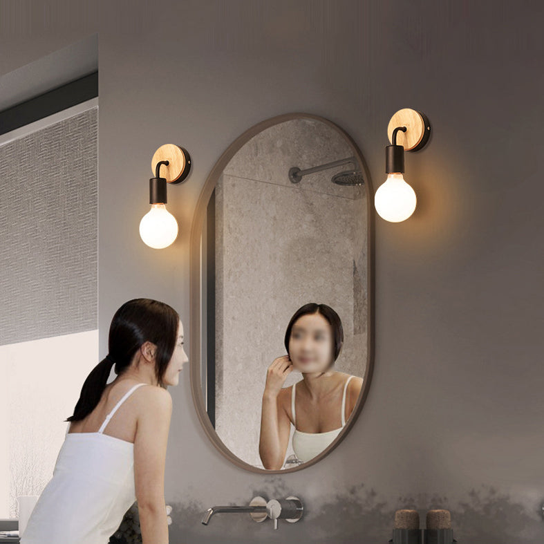 Lampade a parete per lampadina nuda Lampade a parete Ultra-Modern Wall Sconce Lighting per camera da letto