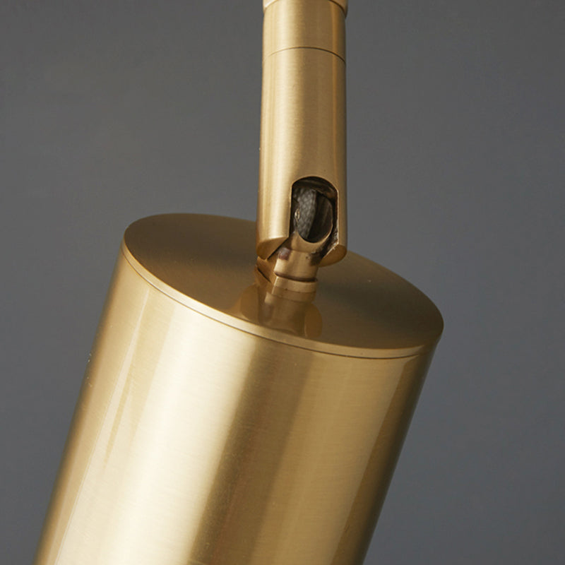 Postmodern Simplicity Cylinder Vanity Sconce Lights Brass Wall Mount Light Fixture for Bathroom