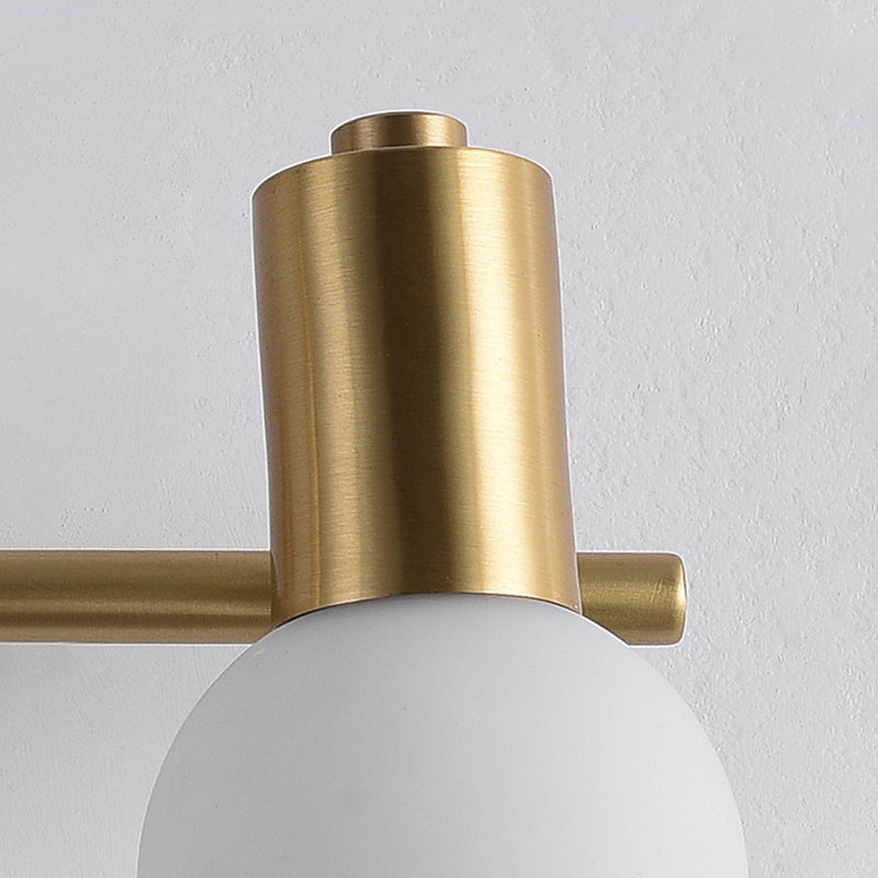 Postmodern Globe Vanity Sconce Lights Milk Glass Wall Monte Funture per bagno