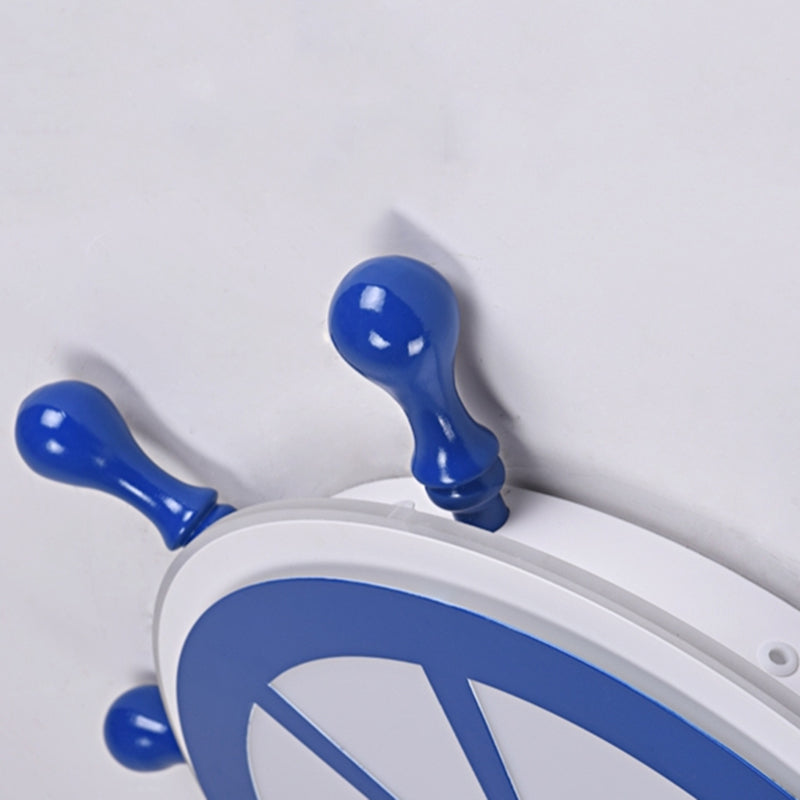 Plafonnier Ancre Style Enfants En Métal LED Chambre Plafond Plafonnier En Bleu