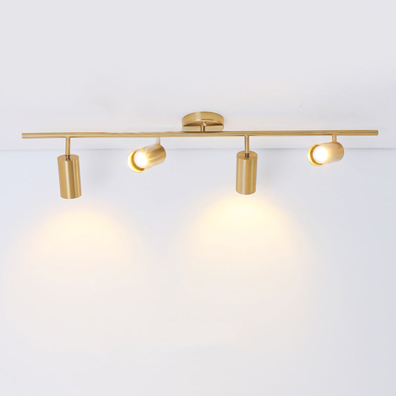 Postmodern Simplicity Cylinder Vanity Sconce Lights Brass Wall Mount Light Fixture for Bathroom