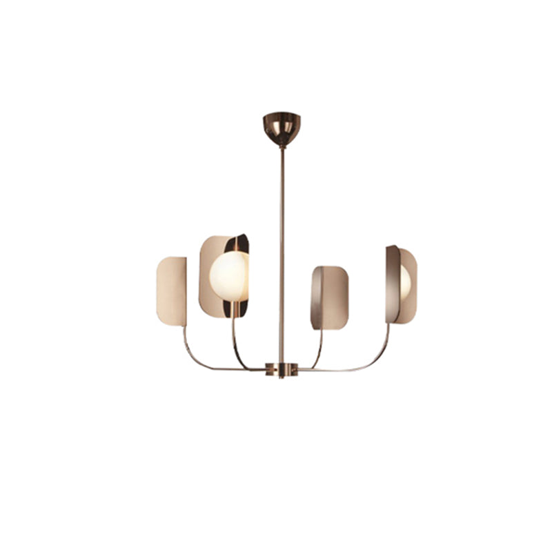 Luz de colgante de techo de metal starburst lámpara de oro rosa nórdica colgante de colgantes para sala de estar