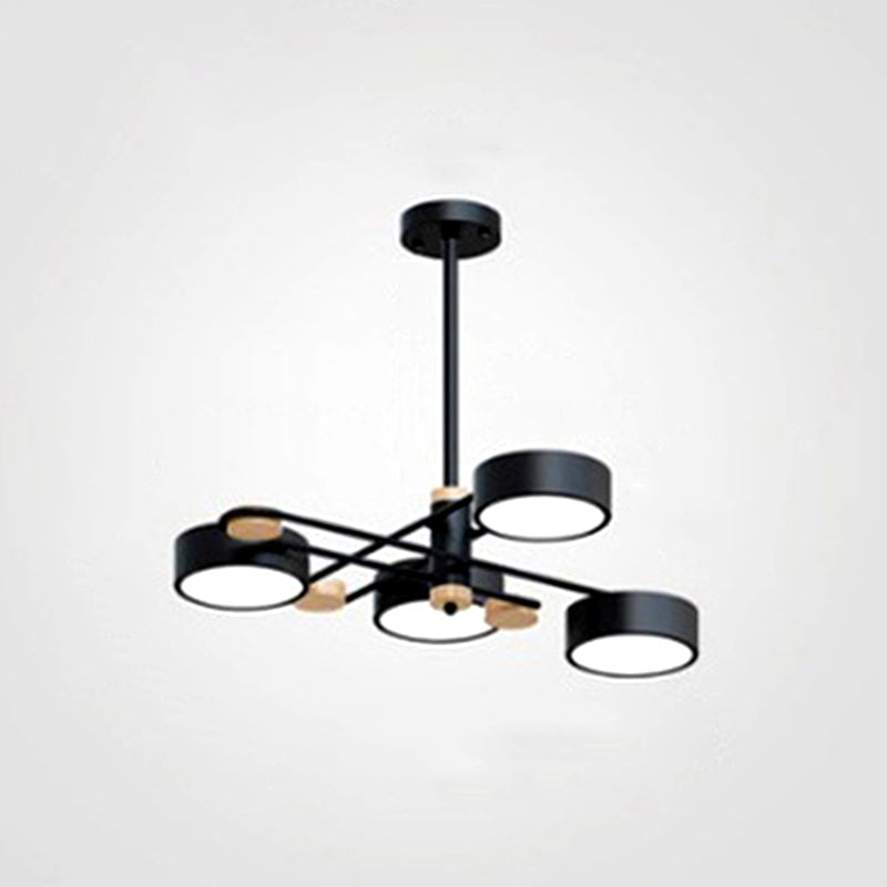 Nordic Starburst Chandelier Lighting Fixture Metal Living Room LED Ceiling Chandelier