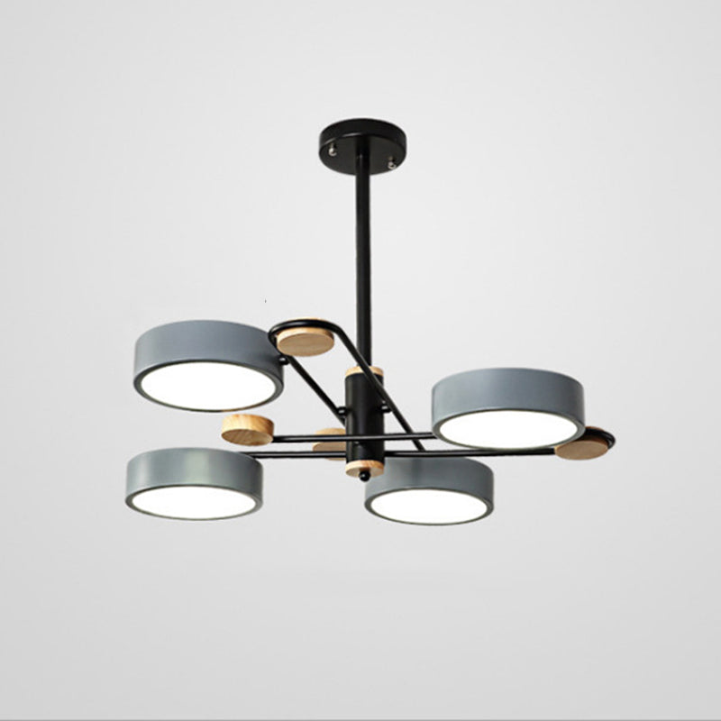 Nordic Starburst Chandelier Lighting Fixture Metal Living Room LED Ceiling Chandelier