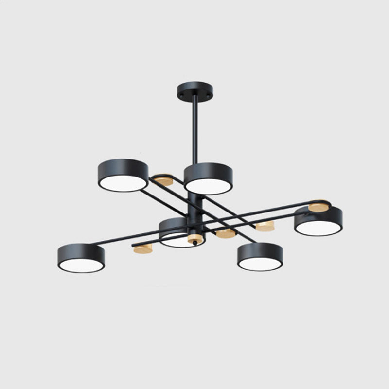 Nordic Starburst Chandelier Lighting Fixture Metal Living Room LED Ceiling Chandelier