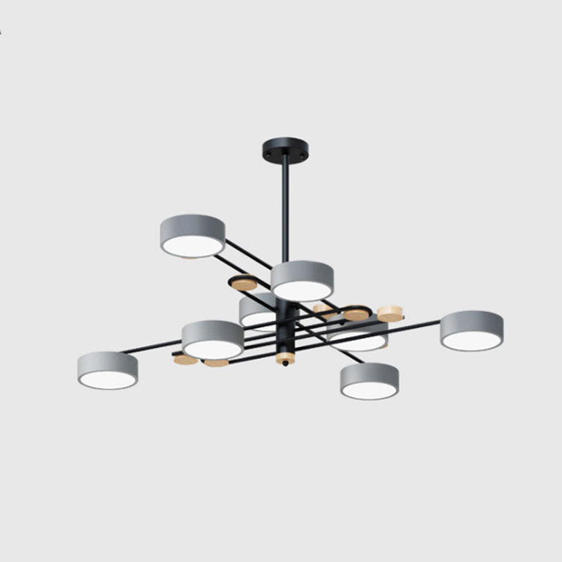 Nordic Starburst Chandelier Lighting Fixture Metal Living Room LED Ceiling Chandelier