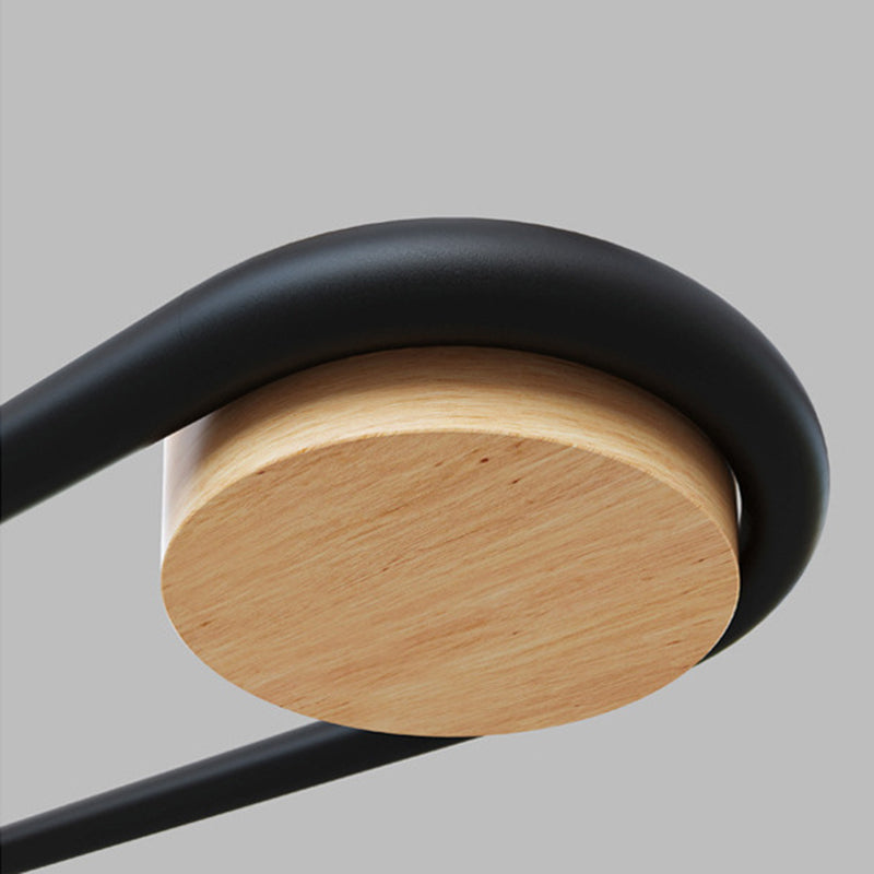 Nordic Starburst Chandelier Lighting Fixture Metal Living Room LED Ceiling Chandelier