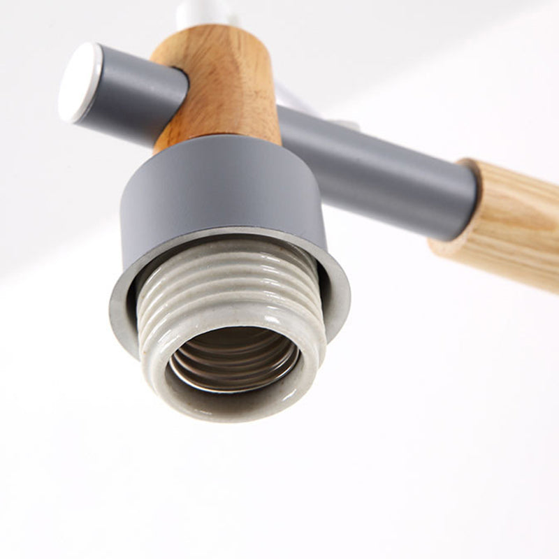 Metal Cone Shaped Chandelier Light Fixture Nordic Style LED Suspension Pendant Light