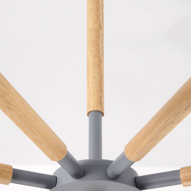 Metal Cone Shaped Chandelier Light Fixture Nordic Style LED Suspension Pendant Light