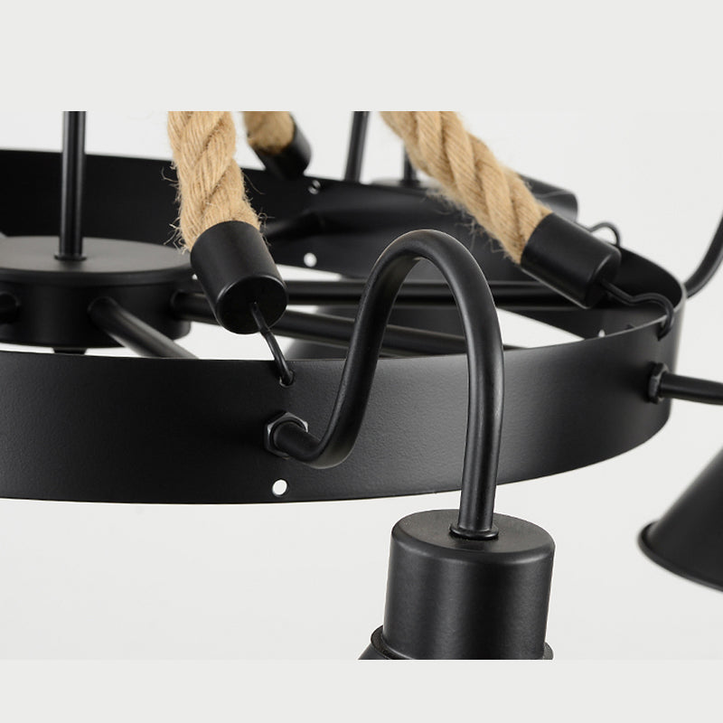 Plafond en fer forgé noir