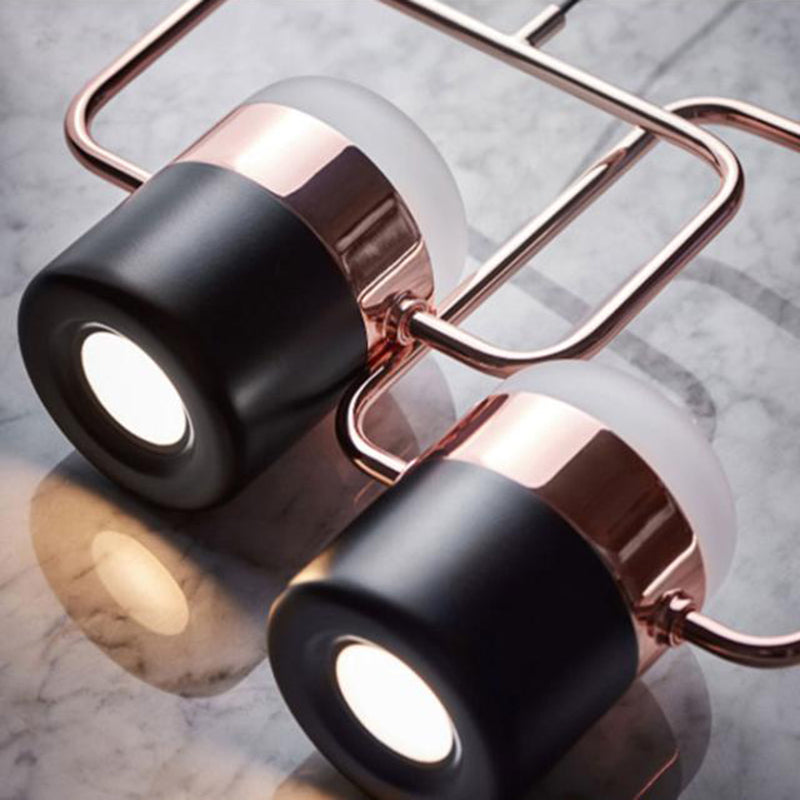 Linear Island Pendant Light Modern Style Dinning Room Island Chandelier Light in Black
