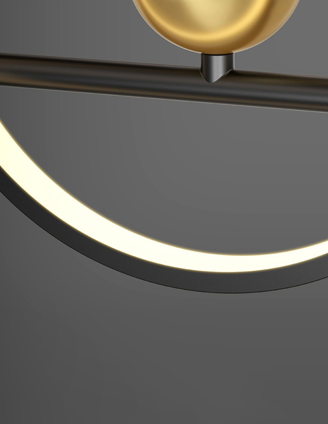 Nuove moderne idee di illuminazione dell'isola a led in metallo Lampada lampadario lineare per sala da pranzo