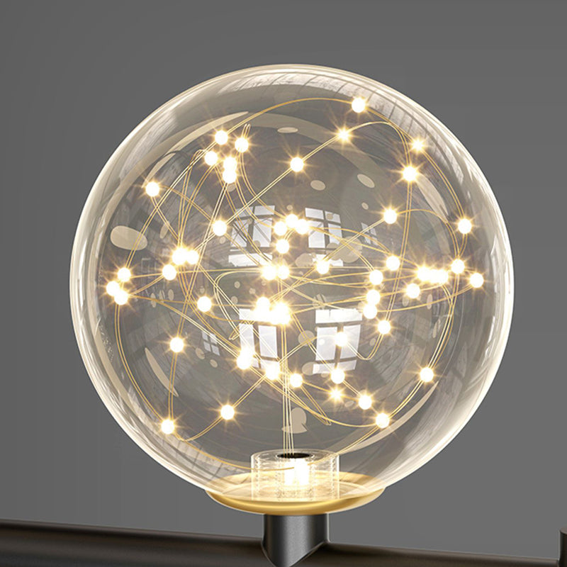 Nuove moderne idee di illuminazione dell'isola a led in metallo Lampada lampadario lineare per sala da pranzo