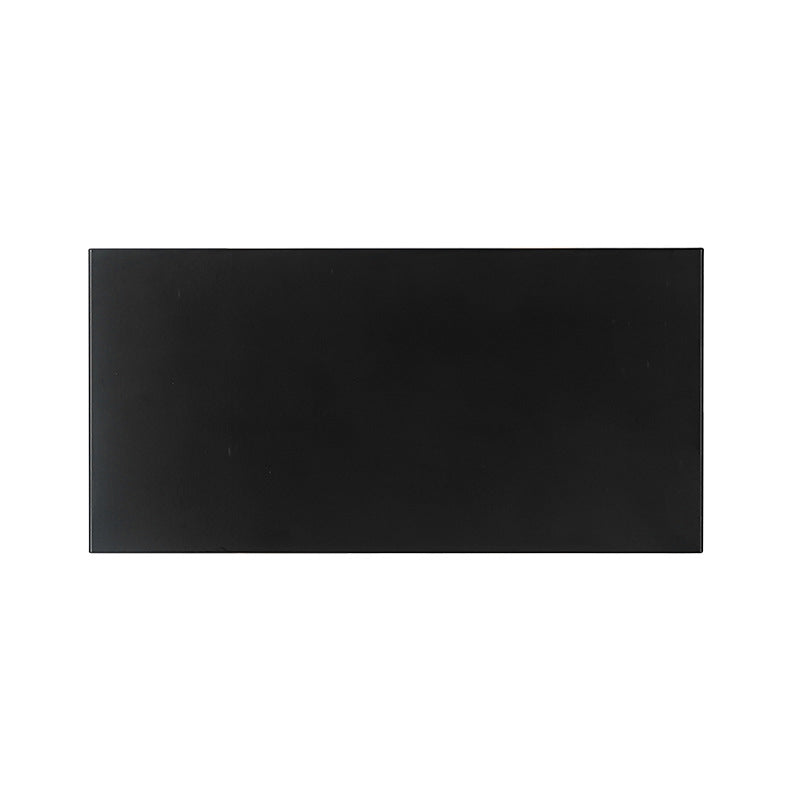 Black 4-Light LED Wall Lamp in Modern Simplicity Aluminium Rectangular Wall Light with Glass Shade