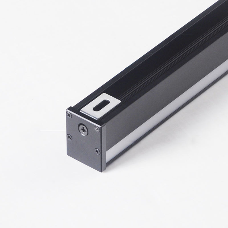 Zeitgenössische lineare Wandleuchten Beleuchtung Metall LED Schlafzimmer Wandleuchte in Schwarz