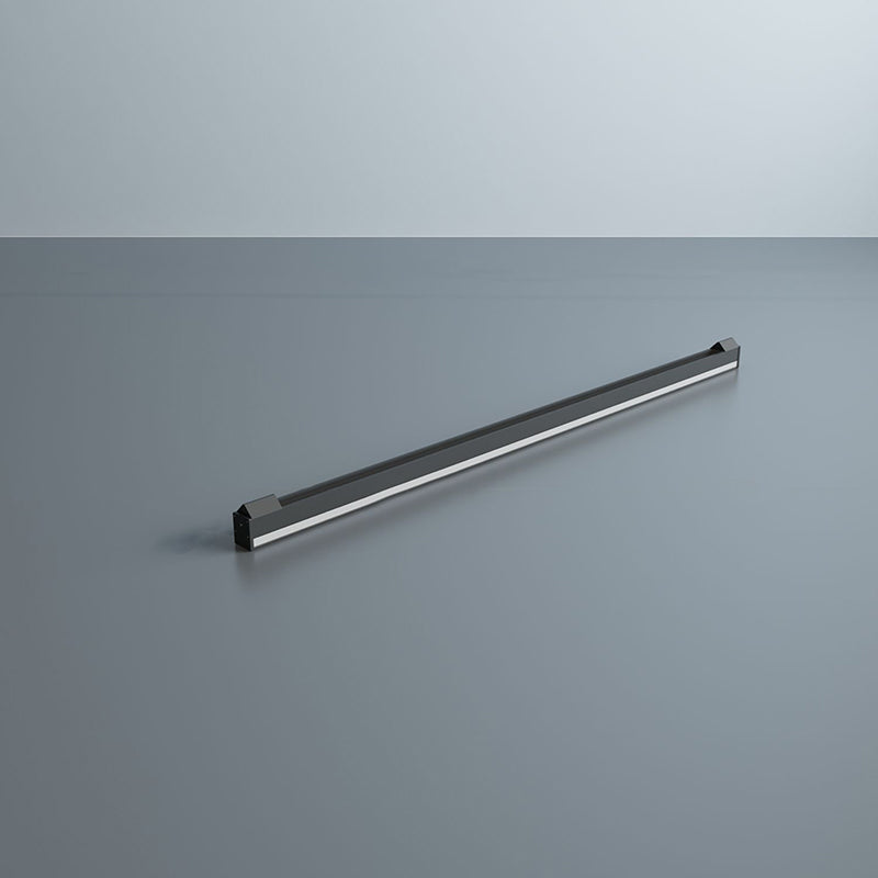 Zeitgenössische lineare Wandleuchten Beleuchtung Metall LED Schlafzimmer Wandleuchte in Schwarz