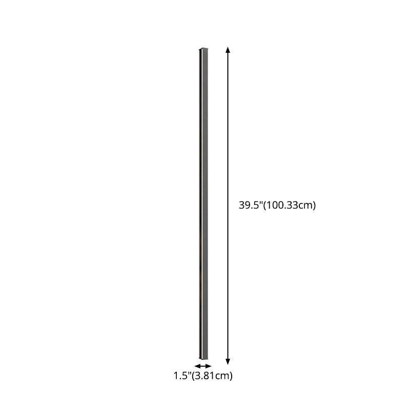 Zeitgenössische lineare Wandleuchten Beleuchtung Metall LED Schlafzimmer Wandleuchte in Schwarz