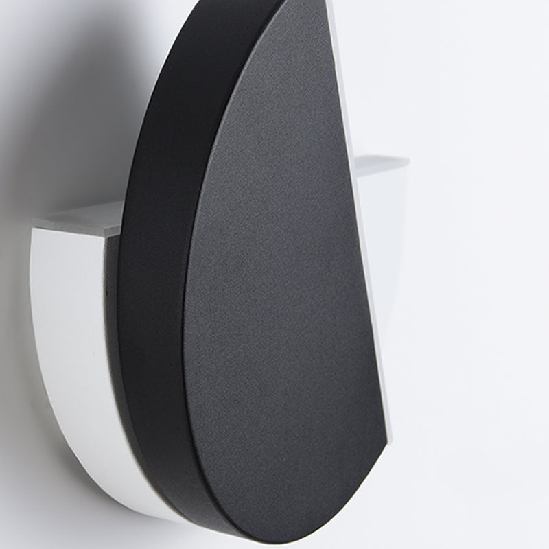 1-Light Black Minimalism Sconce Light Fixtures Iron Wall Lamp Sconce for Bedroom