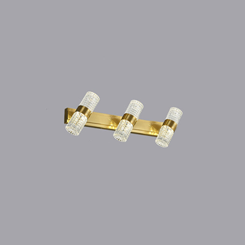 SIMPLICITÉ POSTMODERNE CYLINDER Vanité Graphique lumineux Moup de montage en acrylique pour salle de bain