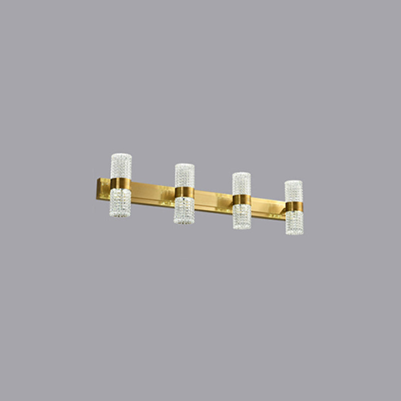Postmodern Simplicity Cylinder Vanity Sconce Lights Acrylic Wall Mount Light Fixture for Bathroom