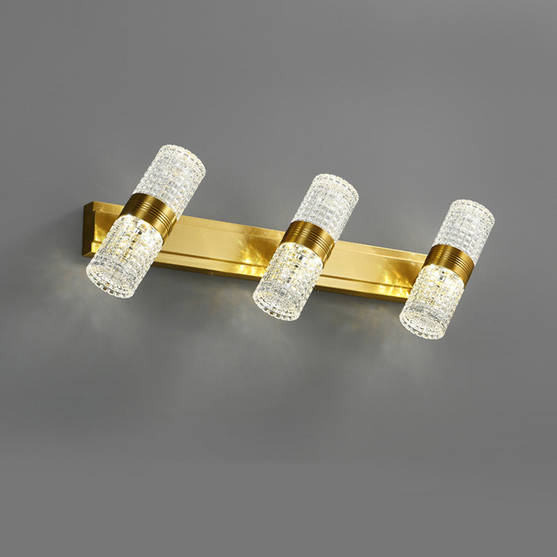 Postmodern Simplicity Cylinder Vanity Sconce Lights Acrylic Wall Mount Light Fixture for Bathroom