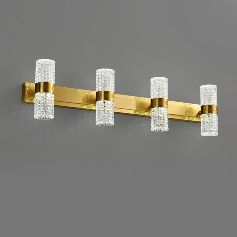 Postmodern Simplicity Cylinder Vanity Sconce Lights Acrylic Wall Mount Light Fixture for Bathroom
