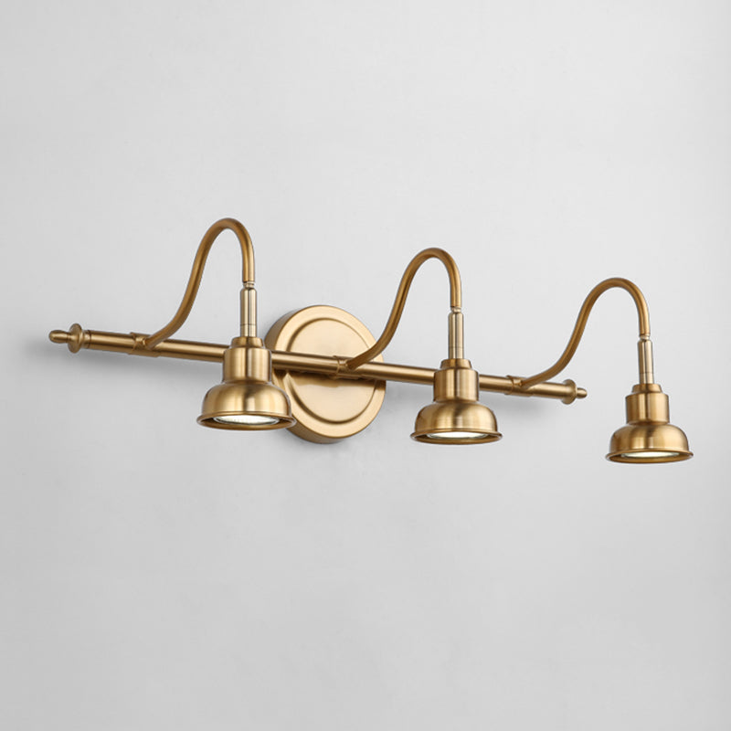 Postmodern Simplicity Bell Vanity Sconce Lights Metallic Wall Mount Light Fixture for Bathroom