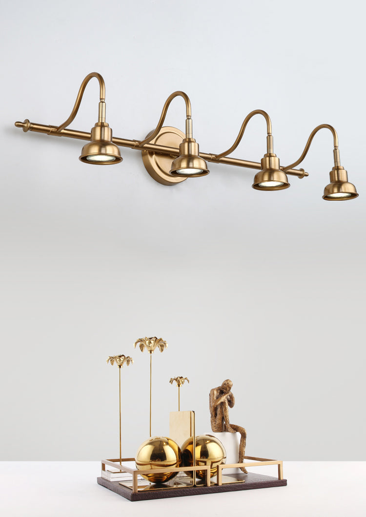 Postmodern Simplicity Bell Vanity Sconce Lights Metallic Wall Mount Light Fixture for Bathroom