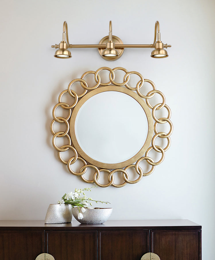 Postmodern Simplicity Bell Vanity Sconce Lights Metallic Wall Mount Light Fixture for Bathroom