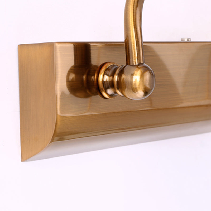 Semplicità vintage Bell Bell Vanity Lights Sconce Milk Glass Wall Monte Flaching per bagno