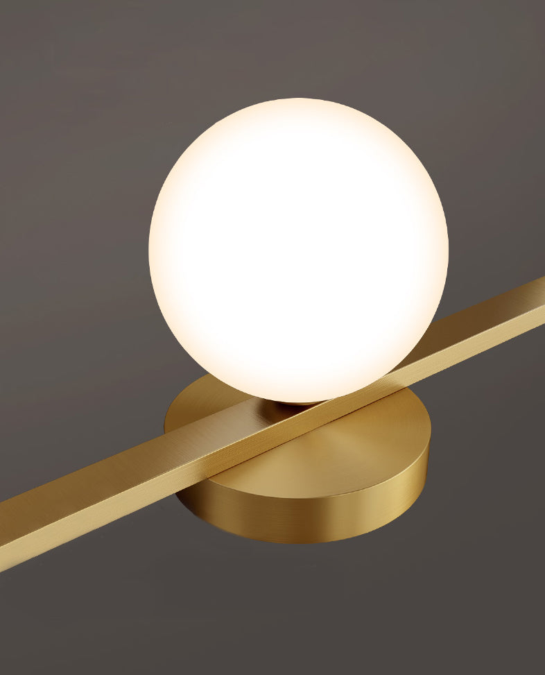 Postmodern Globe Vanity Sconce Lights Milk Glass Wall Monte Funture per bagno