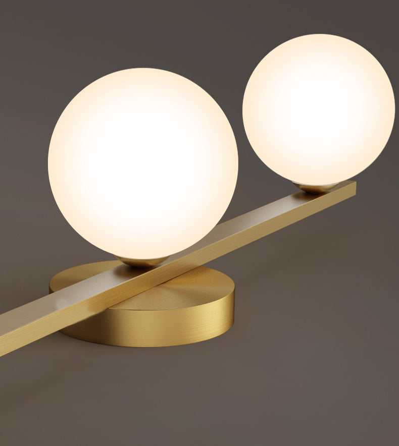 Postmodern Globe Vanity Sconce Lights Milk Glass Wall Monte Funture per bagno