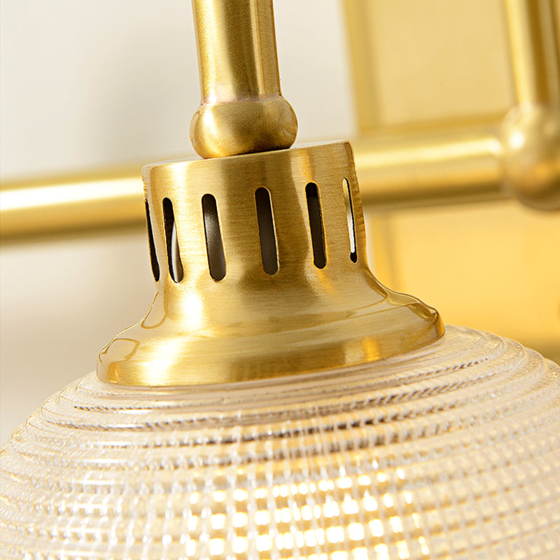 Postmodern Dome Vanity Sconce Lights Prismatic Glass Wall Mount Light Fixture for Bathroom