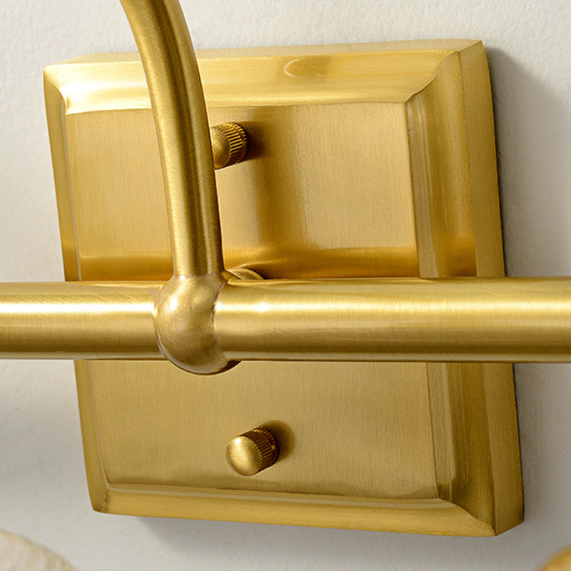 Postmodern Dome Vanity Sconce Lights Prismatic Glass Wall Mount Light Fixture for Bathroom