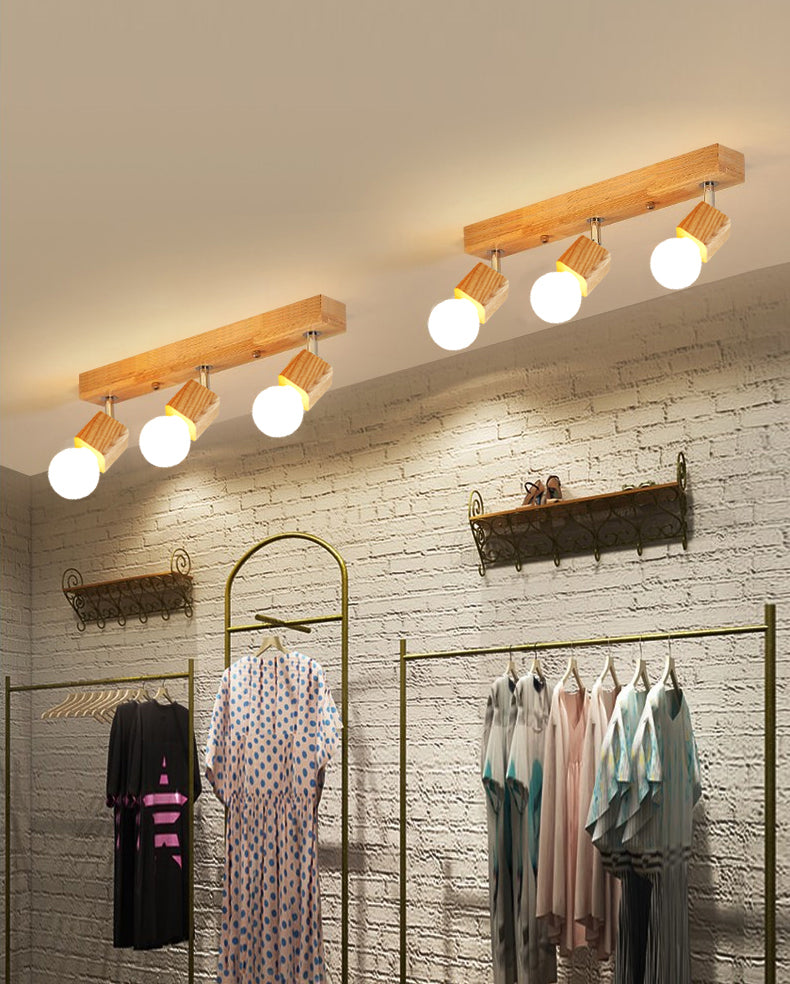 Bare Bulb Vanity Sconce Lights Ultra-modern Wood Wall Sconce Lighting for Bathroom