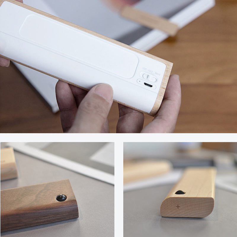 Rectangle Wall Mounted Lamp Modern Simplicity Wood Wall Mount Lamp for Living Room