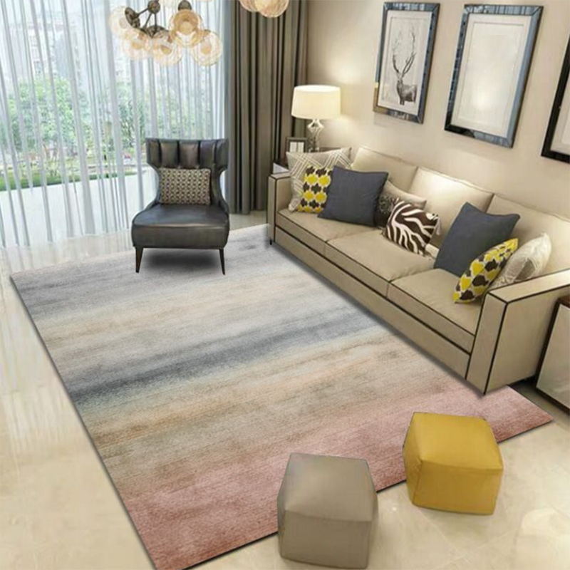 Blue Abstract Indoor Carpet Polyester Modern Rug Anti-Split Backing Area Rug for Indoor Room