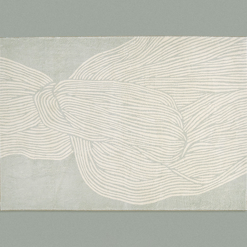 Yellow Abstract Indoor Rug Polyester Casual Area Rug Washable Carpet for Home Decor