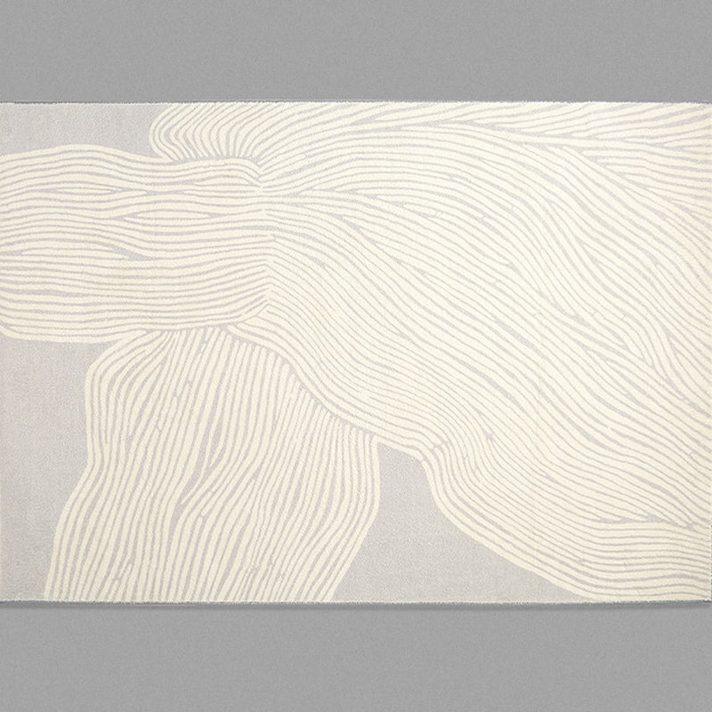 Yellow Abstract Indoor Rug Polyester Casual Area Rug Washable Carpet for Home Decor