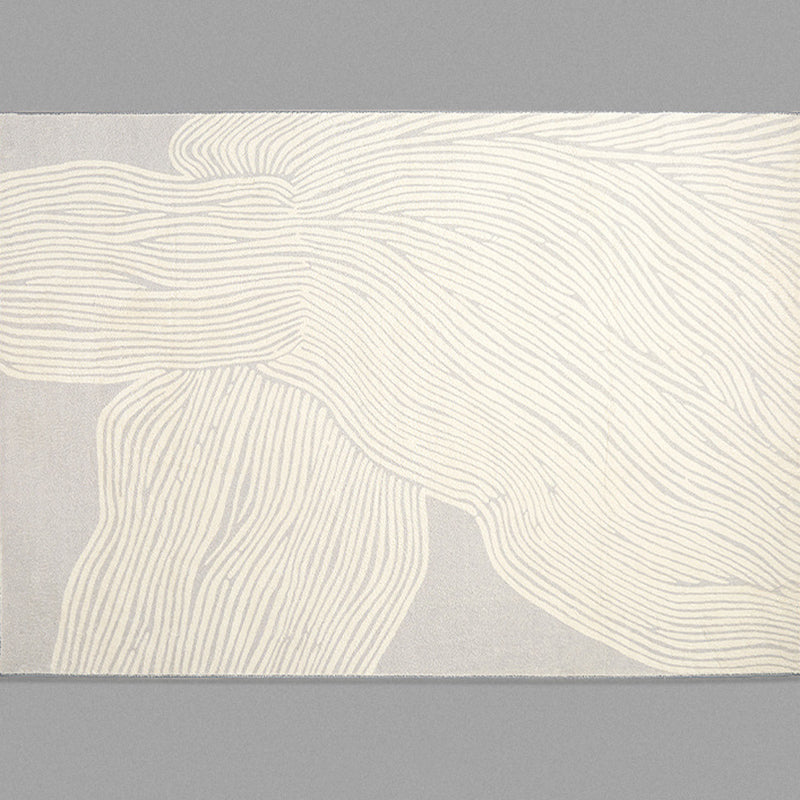 Yellow Abstract Indoor Rug Polyester Casual Area Rug Washable Carpet for Home Decor