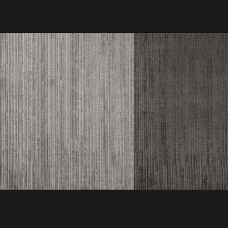 Tapis d'intérieur postmoderne de luxe, bloc de couleur gris, zone Non fendue, pour la décoration de la maison