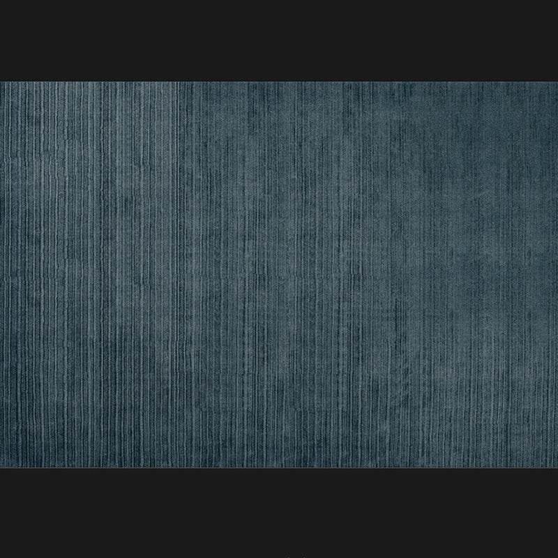 Postmodern Indoor Room Rug Green Color Block Carpet Polyester Non-Split Backing